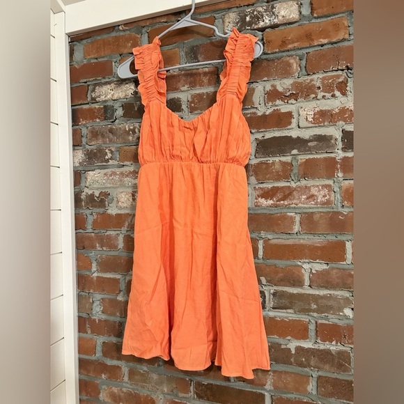 Altar’d State Creamsicle Ruffled Sleeveless Dress Size M - Picture 5 of 9